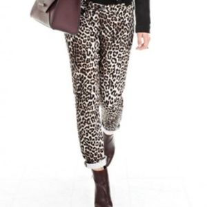 Rag & Bone Snow Leopard Boyfriend Jeans 26